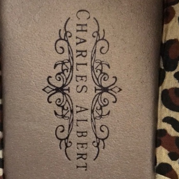 NWT CHARLES ALBERT Crushed Velvet Flats, Blush - Picture 6 of 6